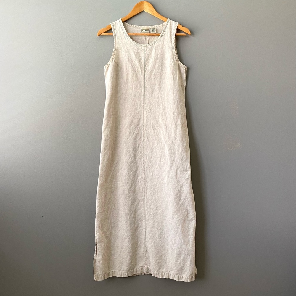 L.L.Bean Linen/Cotton Maxi Shift Dress